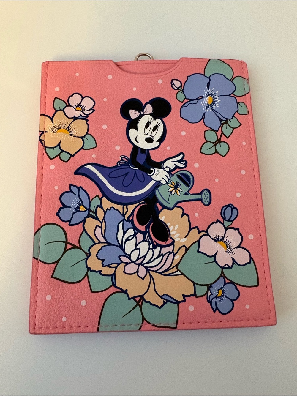 Vera Bradley x disney Minnie's garden party RFID passport wallet with clip